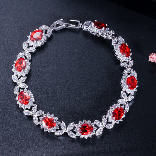New European and American style fashionable AAA zircon bracelet jewelry
