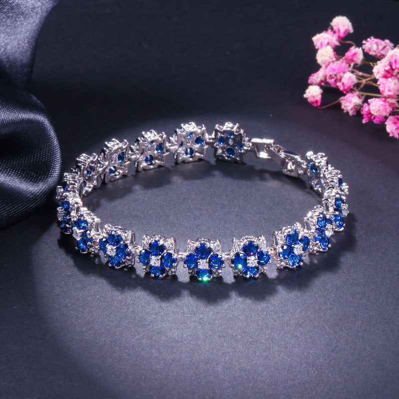 Hot-selling Korean-style bracelet featuring elegant and simple AAA-quality zirconia stones