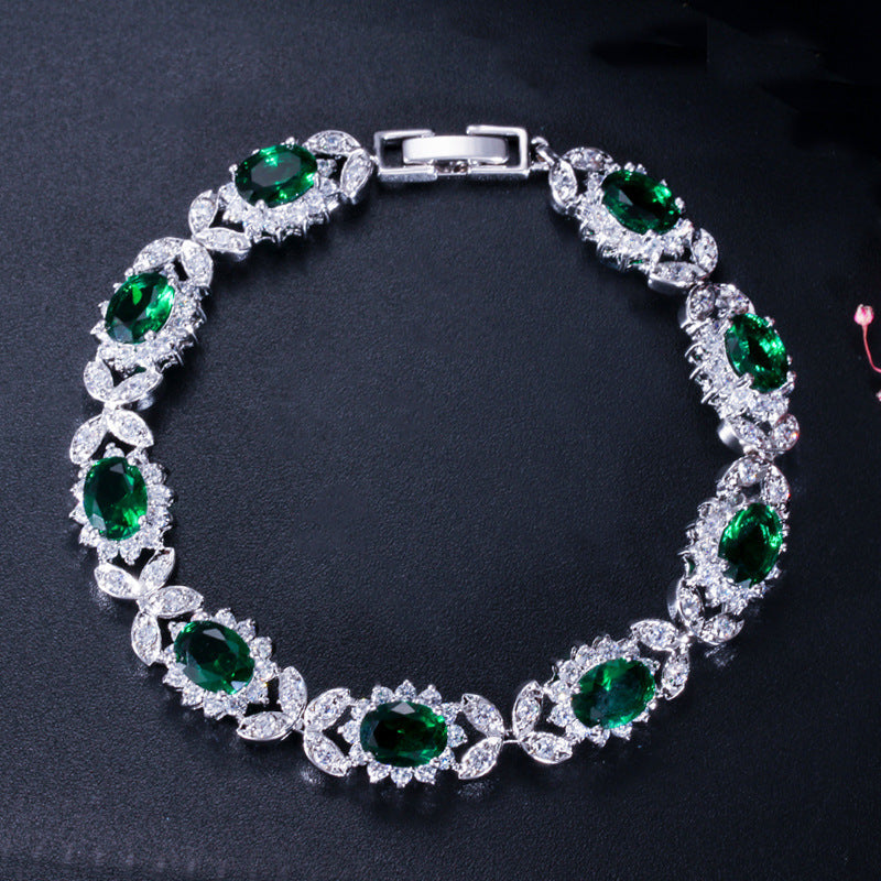 New European and American style fashionable AAA zircon bracelet jewelry