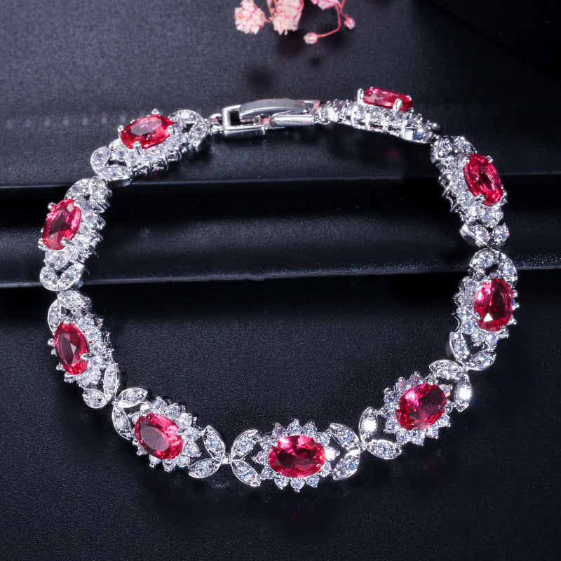 New European and American style fashionable AAA zircon bracelet jewelry