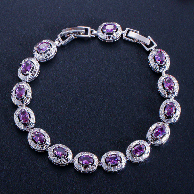 New fashion zirconia bracelet for women as a birthday gift or crystal bracelet for women