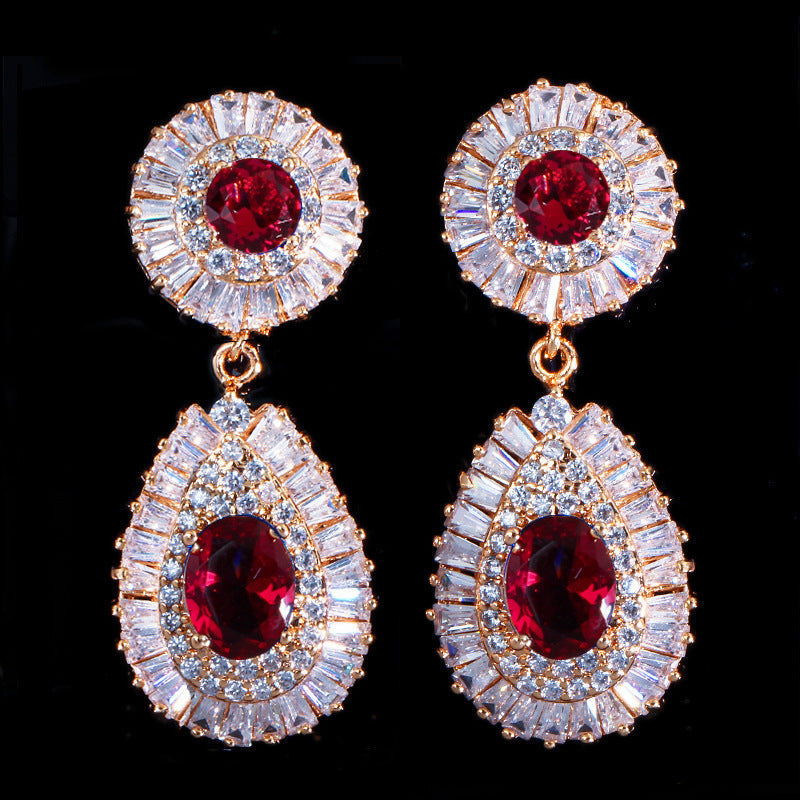 Super Sparkling High-End Zirconia Earrings - Eye-Catching Earrings