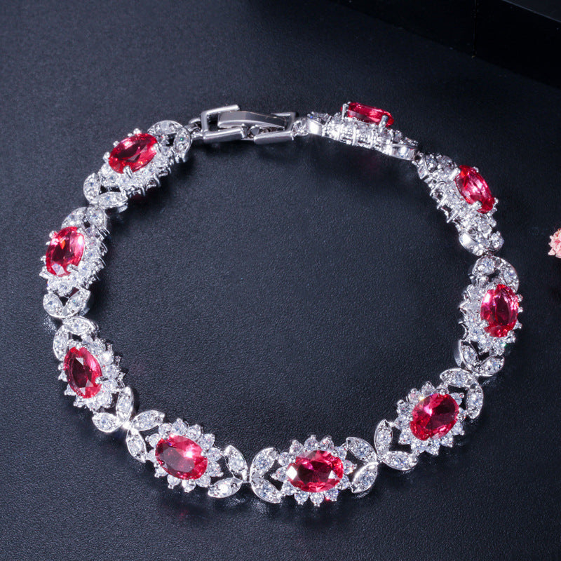 New European and American style fashionable AAA zircon bracelet jewelry