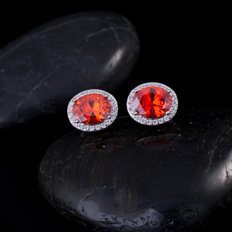 Micro-set stud earrings - Best-selling AAA zirconia earrings for wholesale High-end earrings from Europe and America with diamond inlays