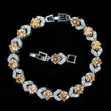 Fashion high-end and elegant color-retaining bracelet with diamonds and white crystal AAA zirconia Women's hand jewelry for wholesale