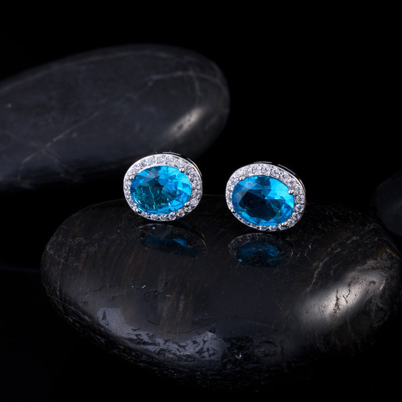 Micro-set stud earrings - Best-selling AAA zirconia earrings for wholesale High-end earrings from Europe and America with diamond inlays