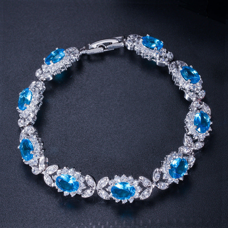 New European and American style fashionable AAA zircon bracelet jewelry