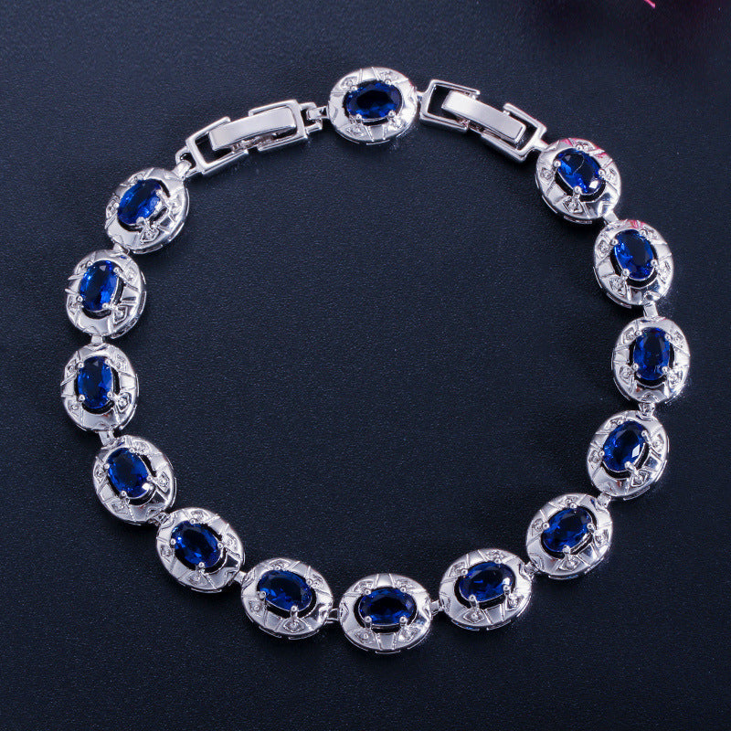 New fashion zirconia bracelet for women as a birthday gift or crystal bracelet for women