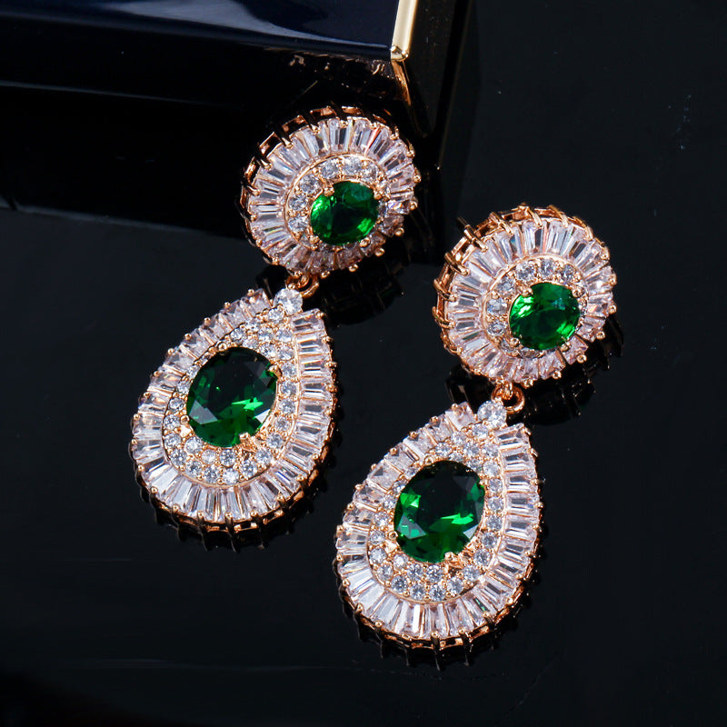 Super Sparkling High-End Zirconia Earrings - Eye-Catching Earrings