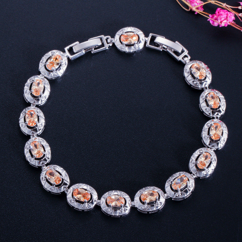 New fashion zirconia bracelet for women as a birthday gift or crystal bracelet for women