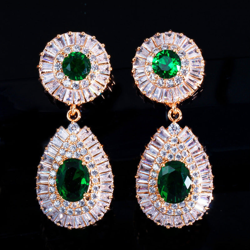 Super Sparkling High-End Zirconia Earrings - Eye-Catching Earrings