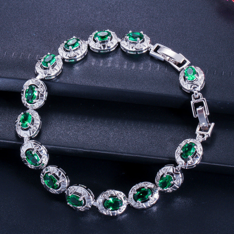 New fashion zirconia bracelet for women as a birthday gift or crystal bracelet for women