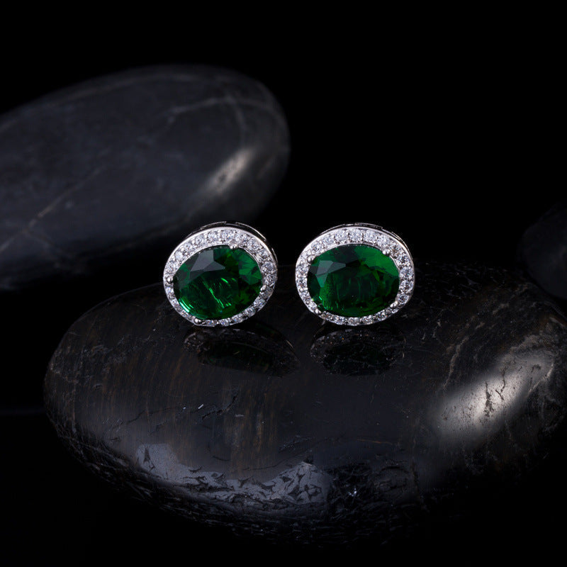 Micro-set stud earrings - Best-selling AAA zirconia earrings for wholesale High-end earrings from Europe and America with diamond inlays