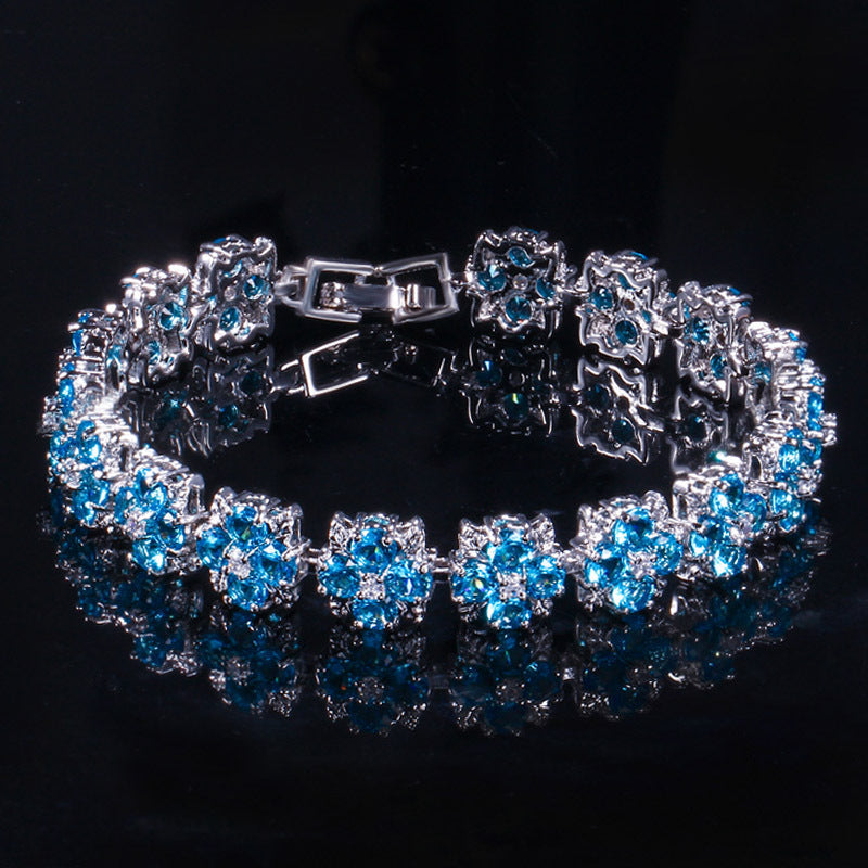 Hot-selling Korean-style bracelet featuring elegant and simple AAA-quality zirconia stones