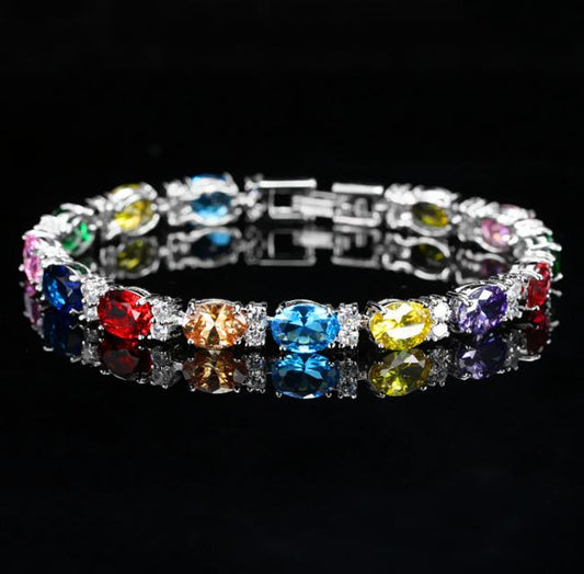 Zircon Lady's Bracelet - Simple  Elegant  Fashionable and Versatile - Ideal Gift for Weddings