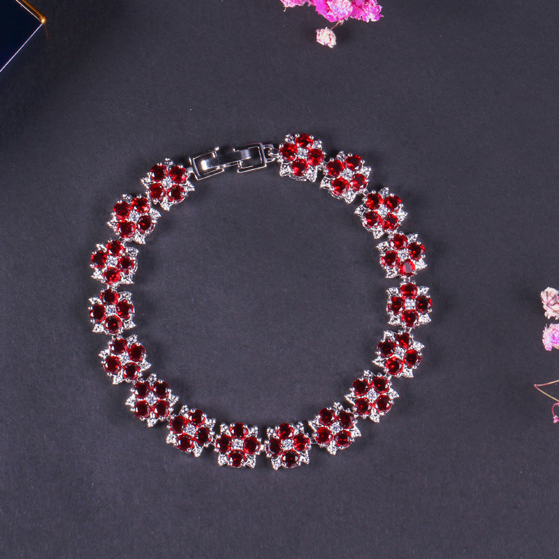 Hot-selling Korean-style bracelet featuring elegant and simple AAA-quality zirconia stones