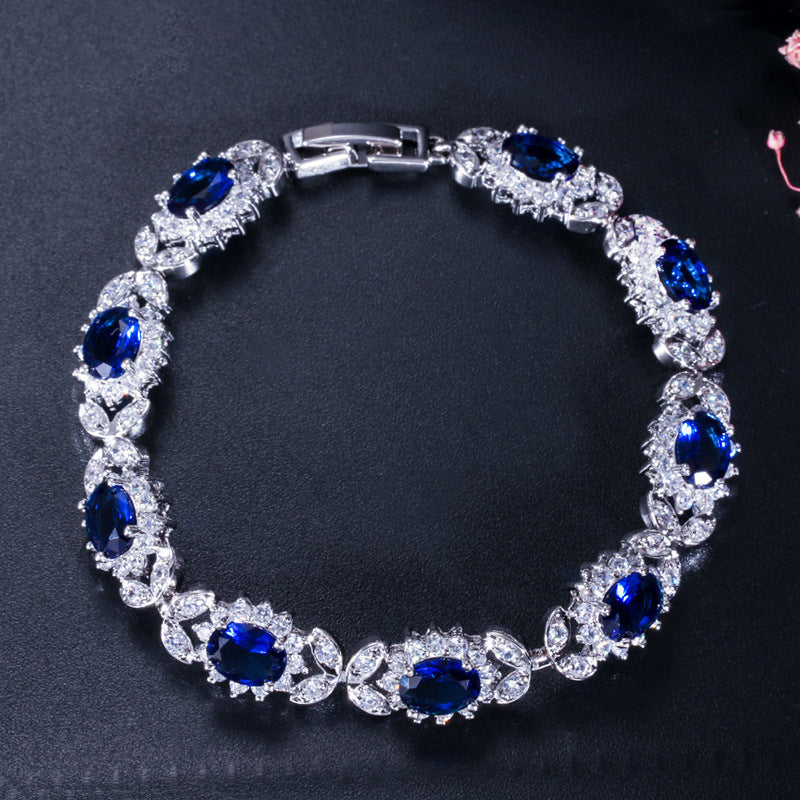 New European and American style fashionable AAA zircon bracelet jewelry