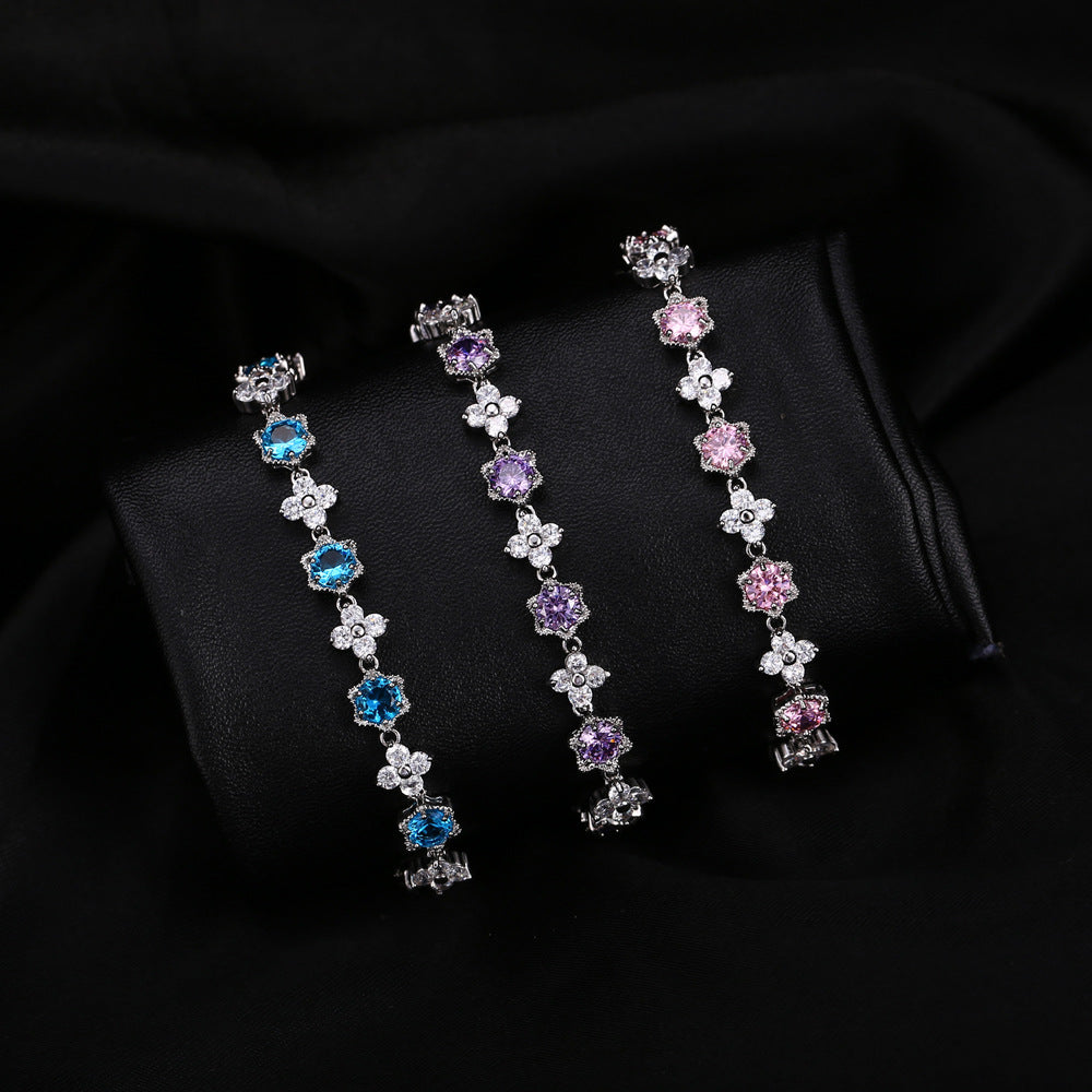 Zircon bracelet - trendy and popular Korean-style fashion accessory that sells well