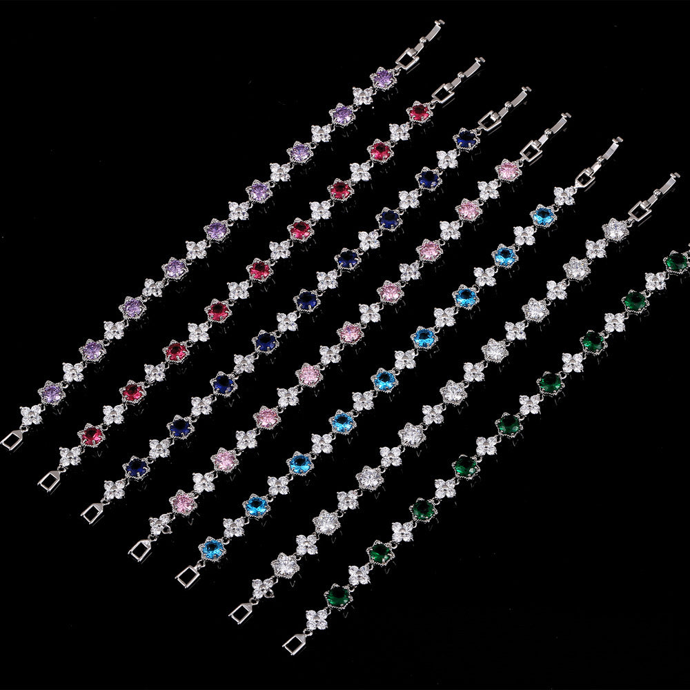 Zircon bracelet - trendy and popular Korean-style fashion accessory that sells well