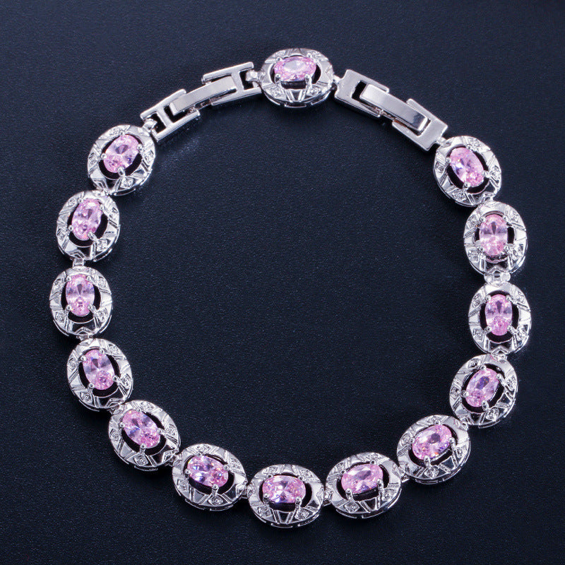 New fashion zirconia bracelet for women as a birthday gift or crystal bracelet for women