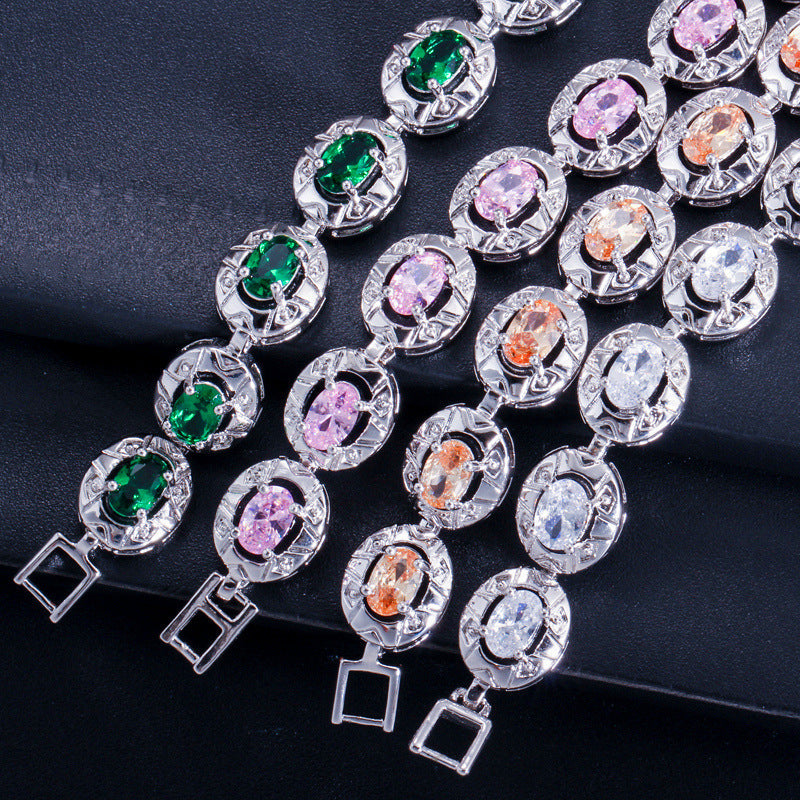 New fashion zirconia bracelet for women as a birthday gift or crystal bracelet for women