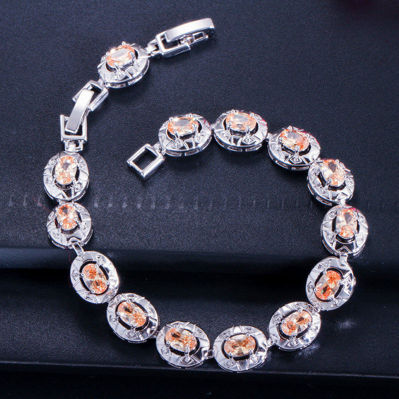 New fashion zirconia bracelet for women as a birthday gift or crystal bracelet for women