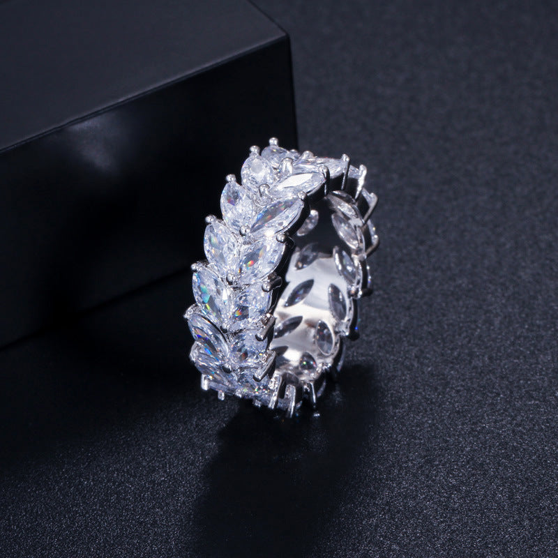Korean-style elegant wedding dress and accessories set with high-end AAA zirconium stones (four pieces) for brides