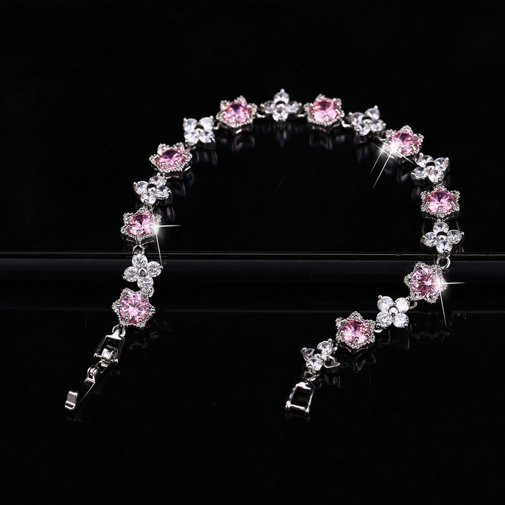 Zircon bracelet - trendy and popular Korean-style fashion accessory that sells well