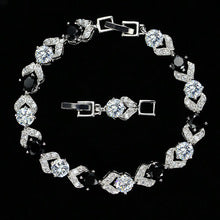 Fashion high-end and elegant color-retaining bracelet with diamonds and white crystal AAA zirconia Women's hand jewelry for wholesale