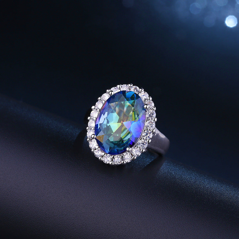 Fashion trend AAA zirconium ring
