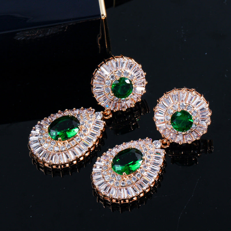 Super Sparkling High-End Zirconia Earrings - Eye-Catching Earrings