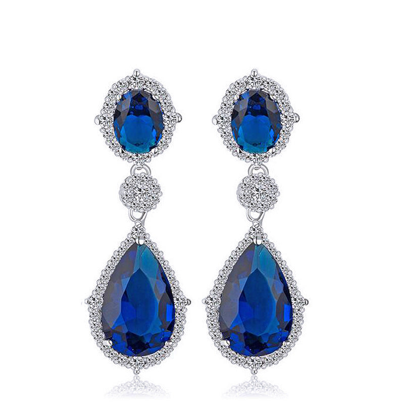 Fashion Korean-style stud earrings - exquisite micro-set zirconia jewelry - exclusive store quality