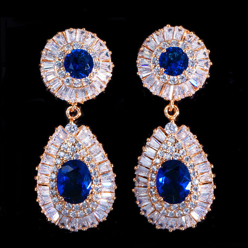 Super Sparkling High-End Zirconia Earrings - Eye-Catching Earrings